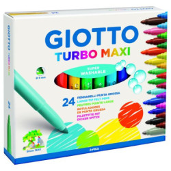 Rotuladores Giotto Turbo Maxi estuche de 24