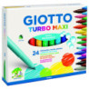 Rotuladores Giotto Turbo Maxi estuche de 24