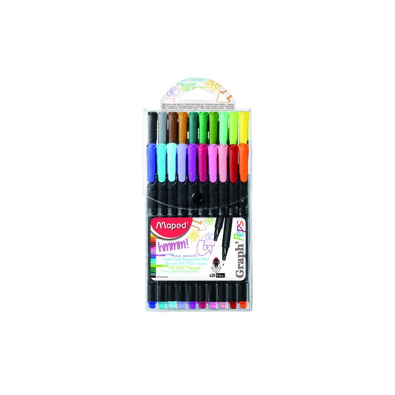 Rotuladores Maped Graph'Peps estuche de 20