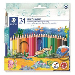 Lápices acuarelables Staedtler Noris Club estuche de 24