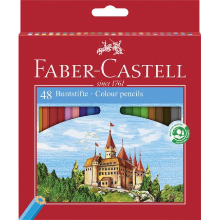 Lápices de colores Faber-Castell estuche de 48