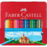 Lápices de colores Faber-Castell en estuche metálico de 24