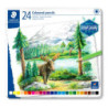 Lápices de colores Staedtler Design Journey en estuche metálico de 24