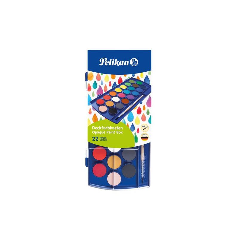 Acuarelas Pelikan estuche de 22 colores con pincel