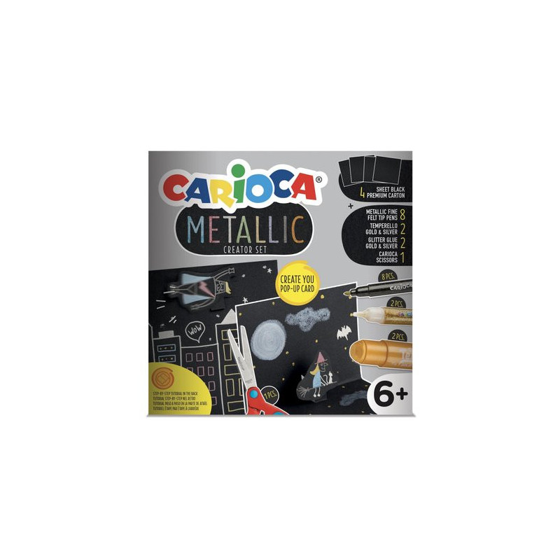 Set Carioca Metallic Pop Up Creator 17 piezas