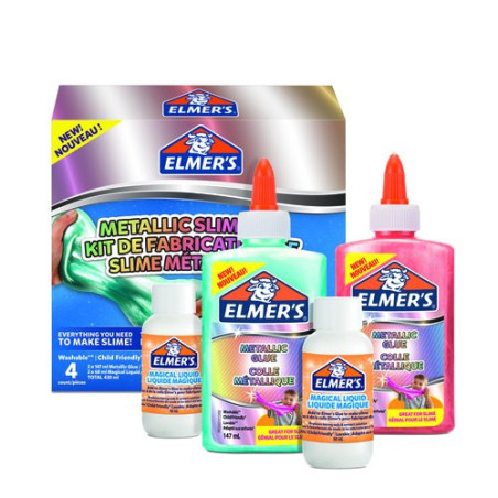 Kit de slime Elmer's colores metálicos