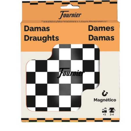 Damas magnéticas de viaje Fournier 16 cm