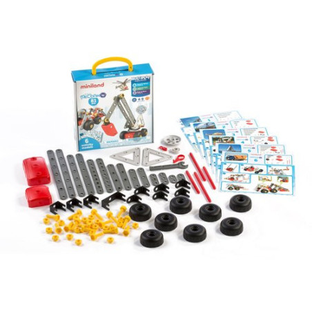 Juego de construcción Miniland Mecaniko 81 piezas