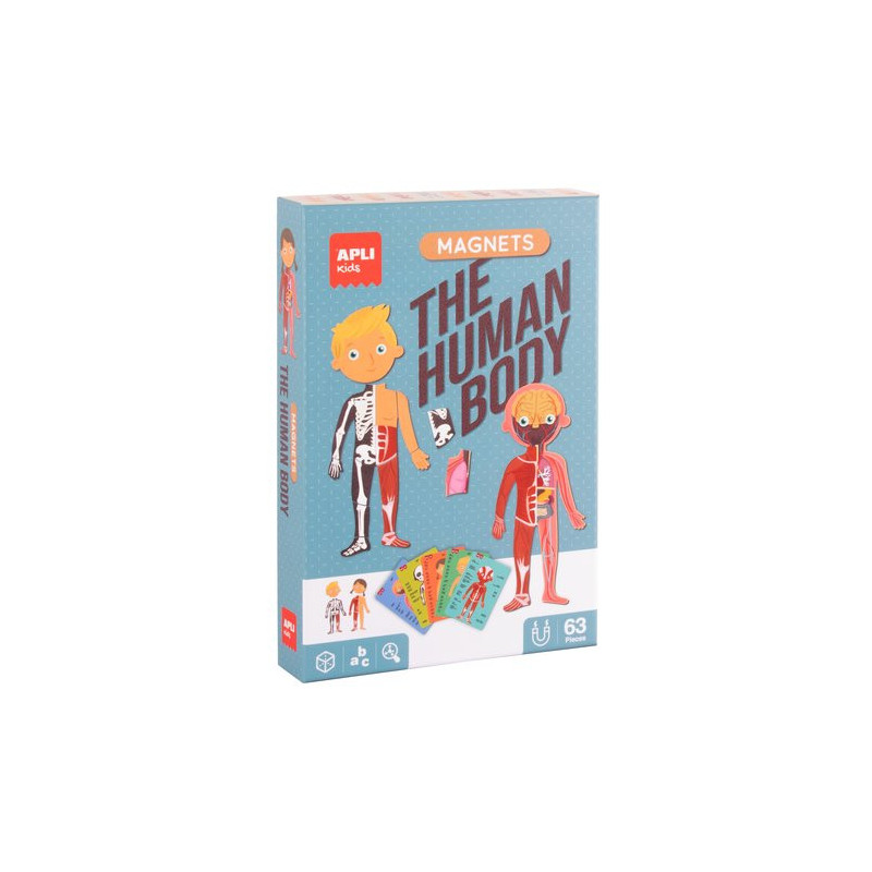 Juego magnético Apli Kids El cuerpo humano 63 piezas