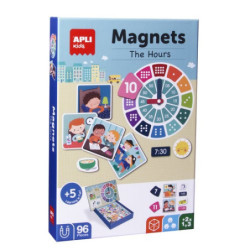 Juego magnético Apli Kids Aprendo las horas 96 piezas