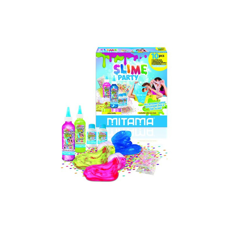 Kit Mitama Super Slime Party 10 piezas