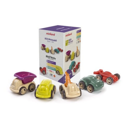 Vehículos Miniland Minimobil 12 cm (5 unidades)