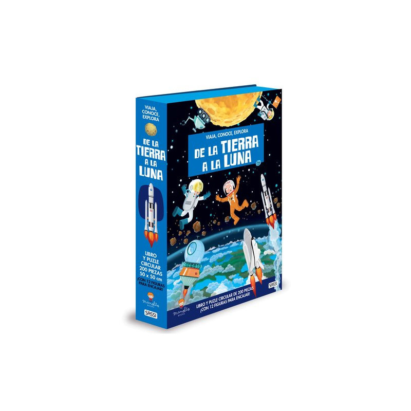 Puzle y libro Manolito Books De la Tierra a la Luna 200 piezas