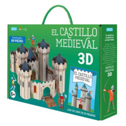 Puzle 3D y libro Manolito Books El castillo medieval 89 piezas