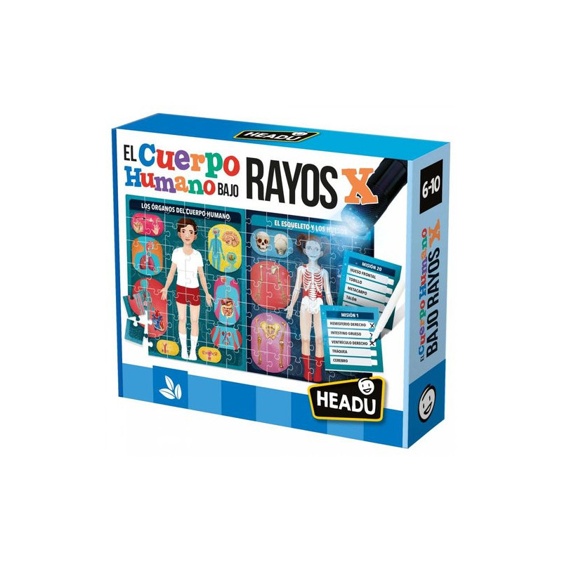 Juego educativo Headu El cuerpo humano bajo rayos X