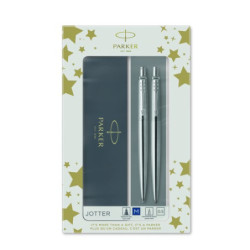 Estuche Parker Jotter bolígrafo y portaminas de acero
