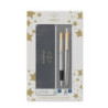 Estuche Parker Jotter bolígrafo y pluma de acero y dorado
