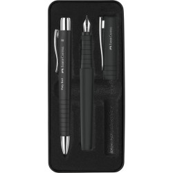 Juego Faber-Castell Poly Pen bolígrafo y pluma negro