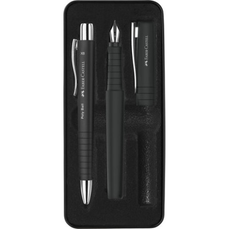 Juego Faber-Castell Poly Pen bolígrafo y pluma negro