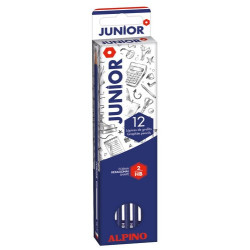 Lápiz de grafito Alpino Junior HB