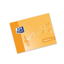 Bloc de música Oxford A5 10 hojas 5 pentagramas